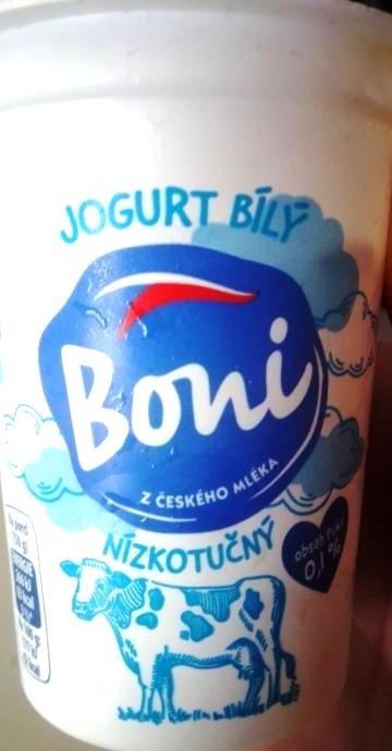 Fotografie - Jogurt biely 0,1% tuku Boni