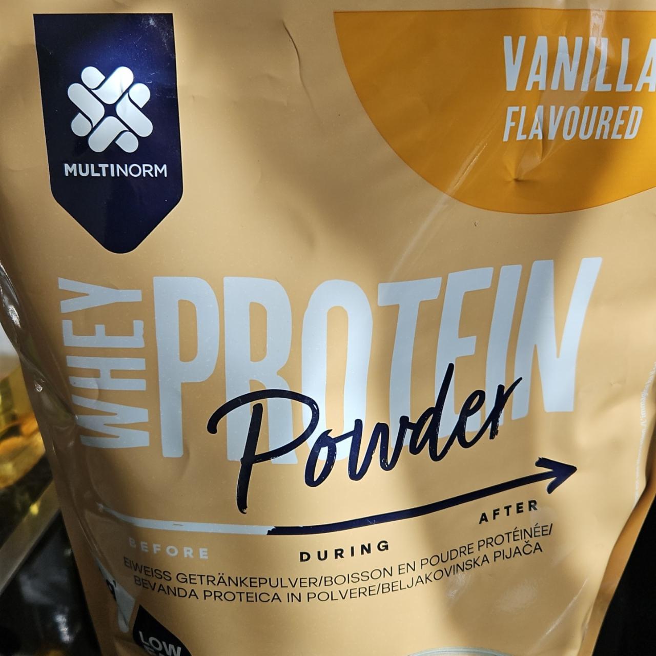 Fotografie - Whey Protein Powder Vanilla flavoured Multinorm