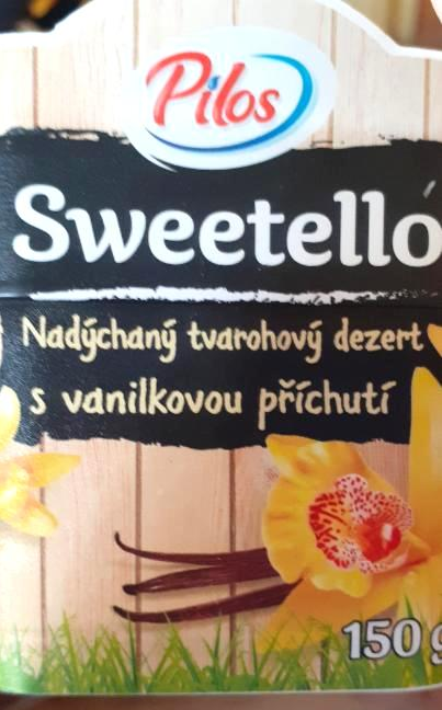 Fotografie - Sweetello nadýchaný tvarohový dezert s vanilkovou príchuťou Pilos