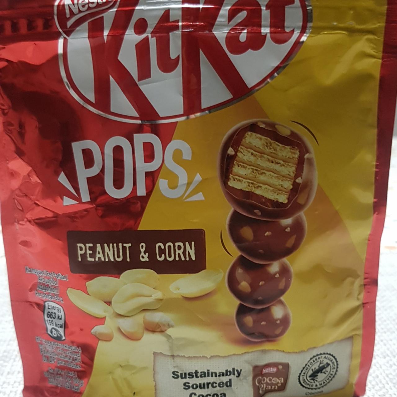 Fotografie - KitKat Pops Peanut & Corn Nestlé