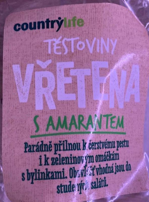 Fotografie - Cestoviny vretená s amarantom