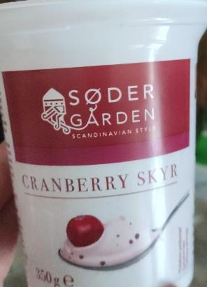 Fotografie - cranberry skyr