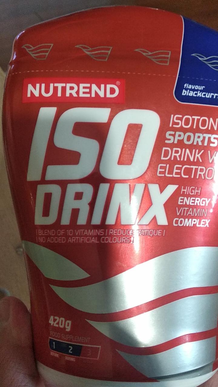 Fotografie - ISO drinx blackcurrant (čierna ríbezla) Nutrend