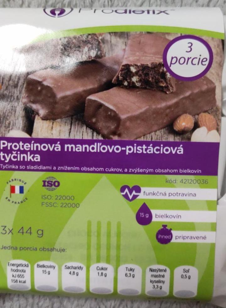 Fotografie - Proteínová mandľovo-pistáciová tyčinka Prodietix