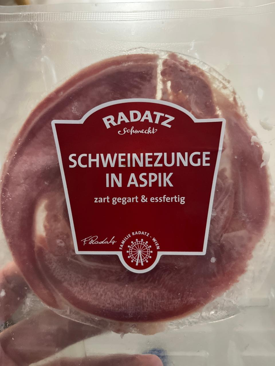 Fotografie - Schweinezunge in aspik Radatz