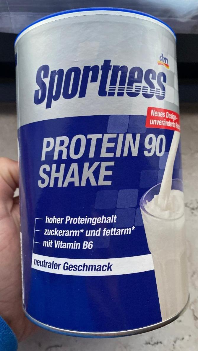 Fotografie - Protein 90 Shake neutraler Geschmack Sportness