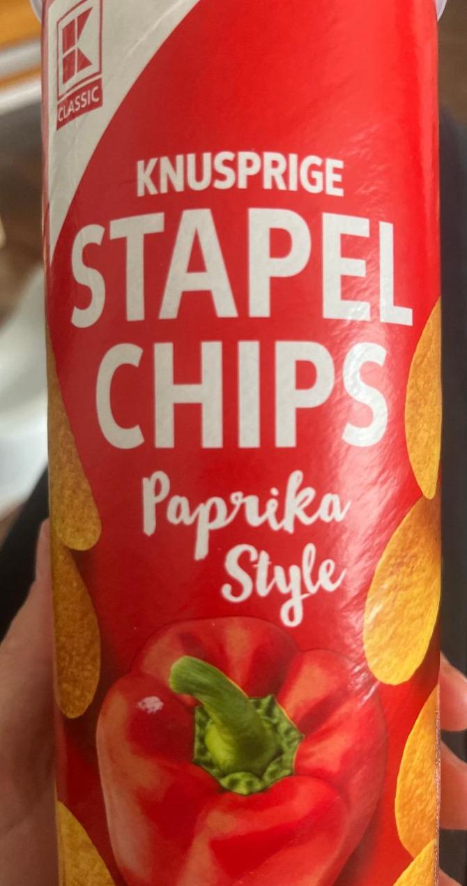 Fotografie - Stapel Chips Paprika Style K-Classic