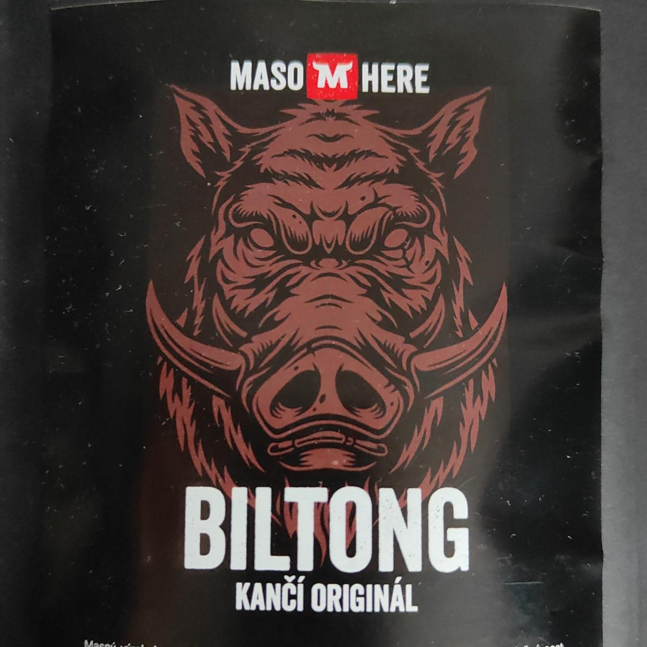 Fotografie - Biltong kančí originál Maso Here