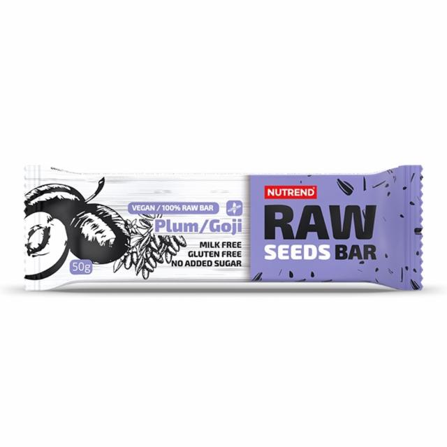 Fotografie - Raw seeds bar plum goji Nutrend