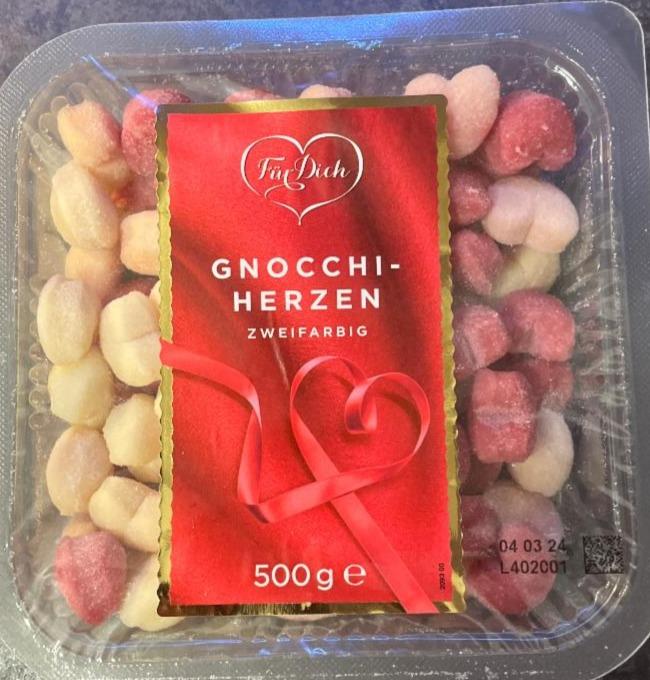 Fotografie - Gnocchi-Herzen Zweifarbig Für Dich