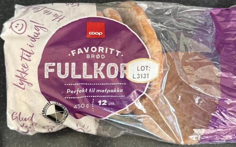 Fotografie - Favorittbrød fullkorn Coop