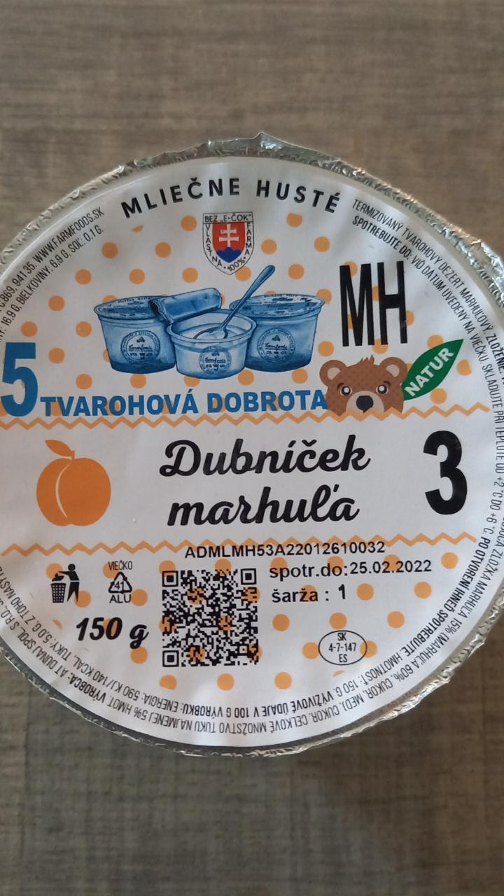 Fotografie - Dubníček marhuľa