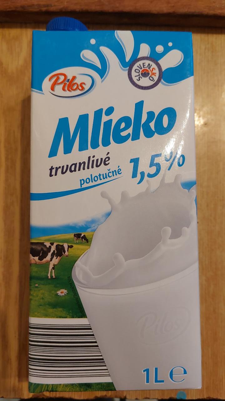 Fotografie - Mlieko trvanlivé polotučné 1,5% Pilos LIDL