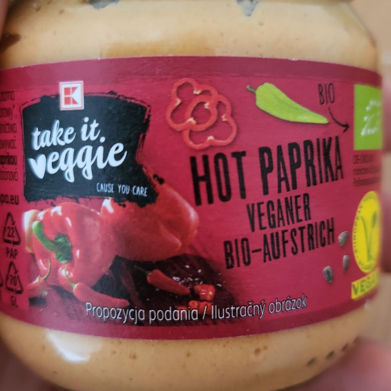 Fotografie - Hot Paprika Veganer Bio-Aufstrich K-take it veggie