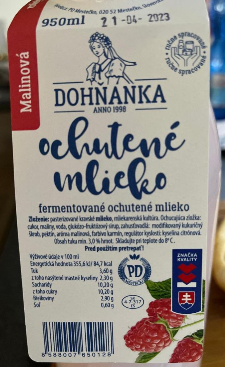 Fotografie - Dohňanka Ochutené mlieko Malinová