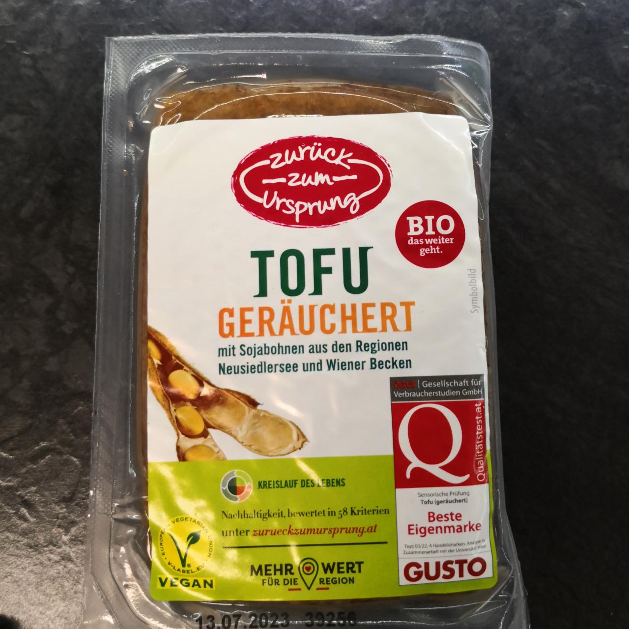 Fotografie - Bio Tofu geräuchert Zurück zum Ursprung