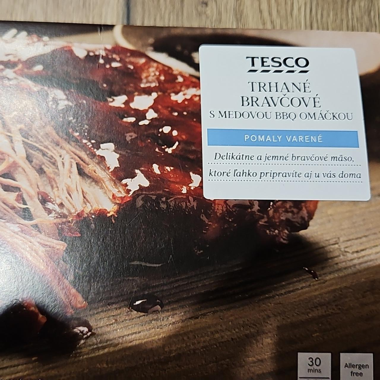 Fotografie - Trhané bravčové s medovou BBQ omáčkou Tesco