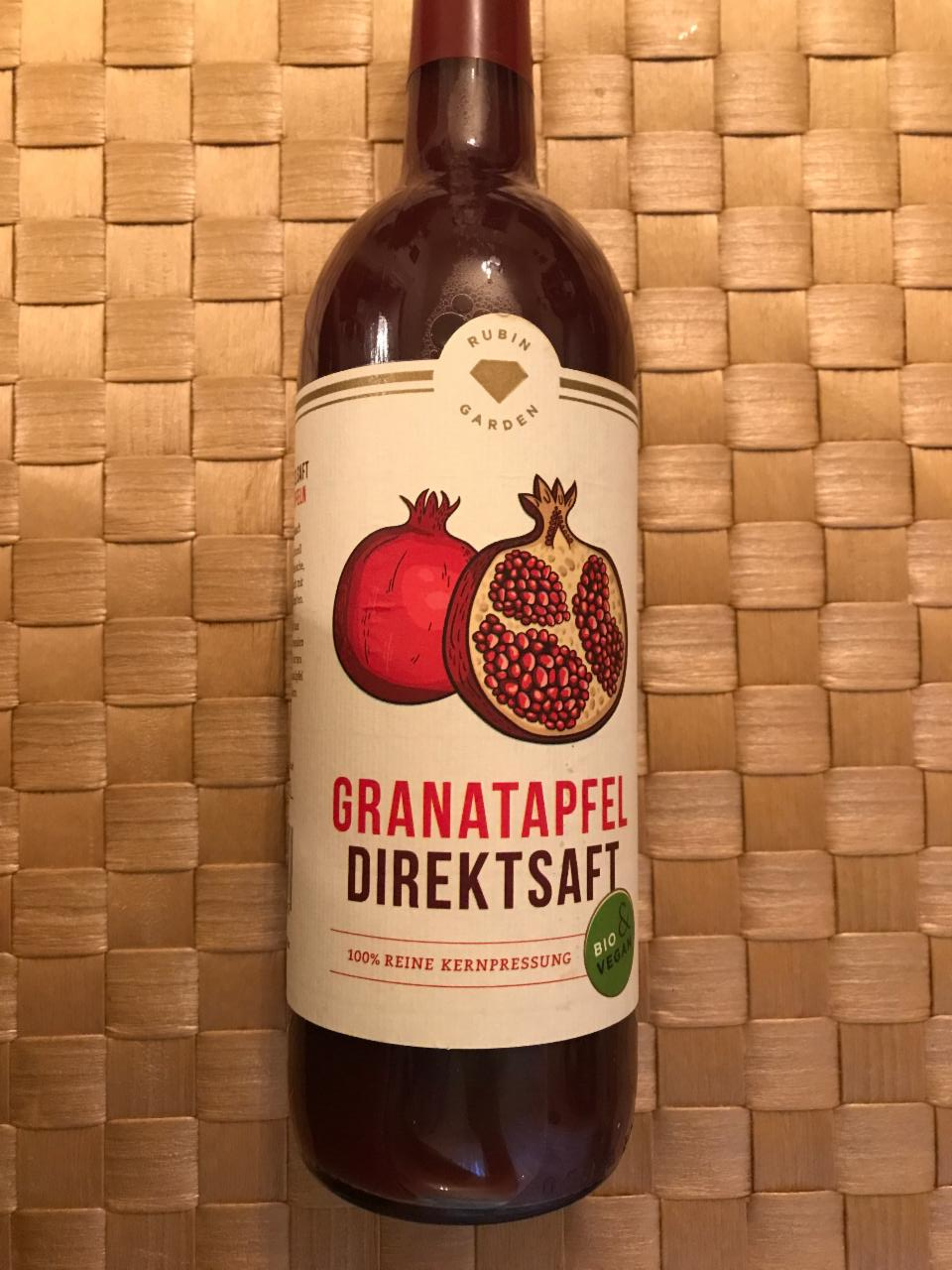 Fotografie - granatapfel direktsaft bio vegan