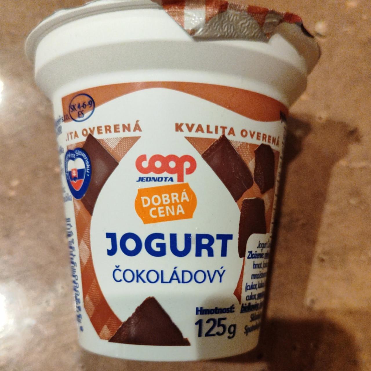 Fotografie - Jogurt Čokoládový Coop Jednota Dobrá cena