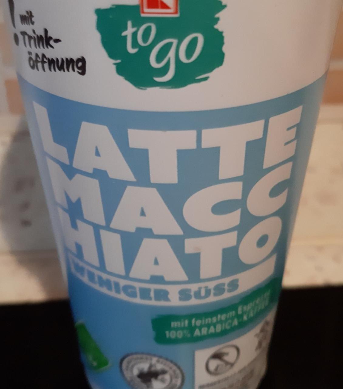 Fotografie - Latte Macchiato weniger süss K-to go