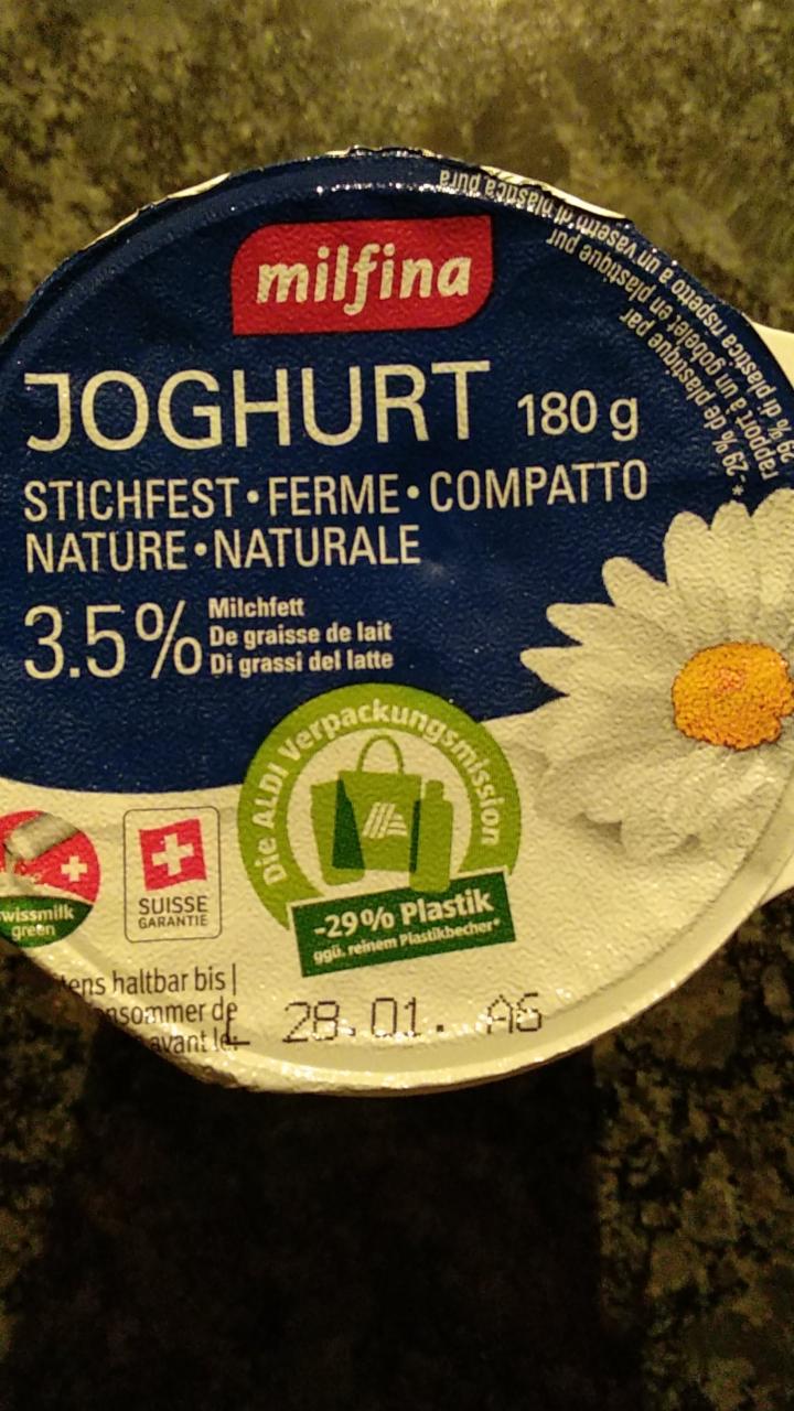 Fotografie - Milfina Joghurt Nature 3.5%