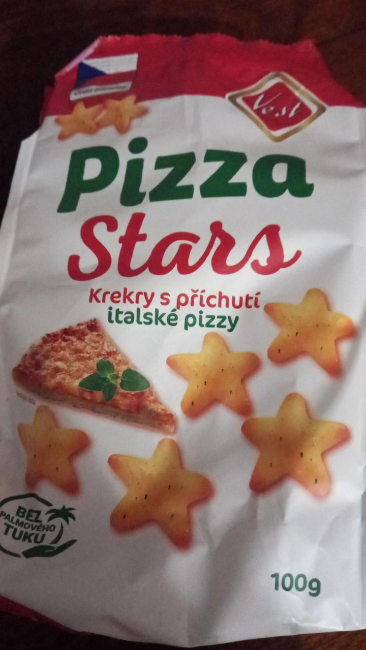 Fotografie - Krekry s příchutí italské pizzy Pizza Stars Vest