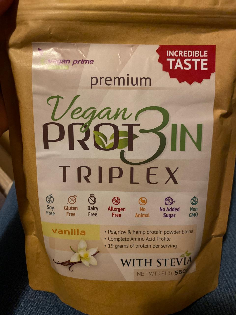 Fotografie - Vegan Prot3in triplex vanilla