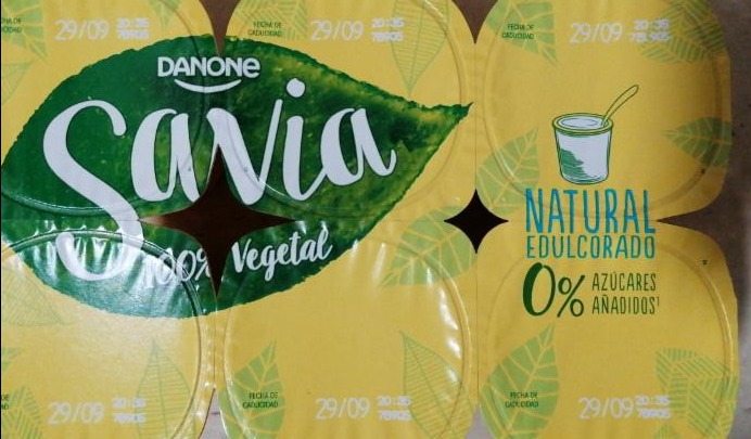 Fotografie - Savia 100% Vegetal Natural Danone