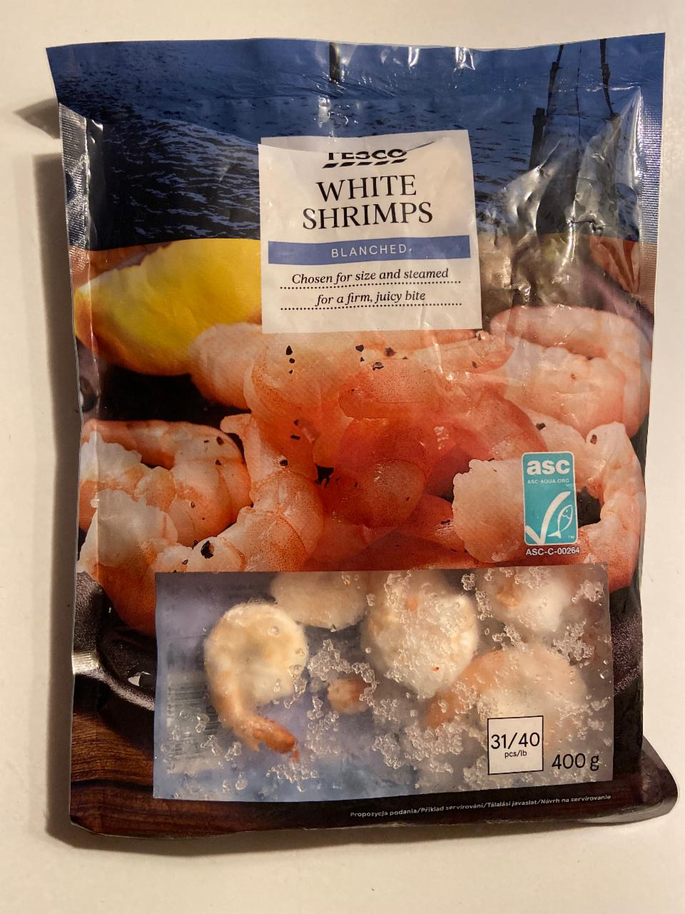 Fotografie - Tesco White Shrimps