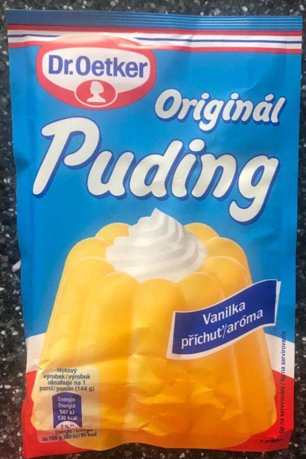 Fotografie - originál puding vanilka Dr.Oetker