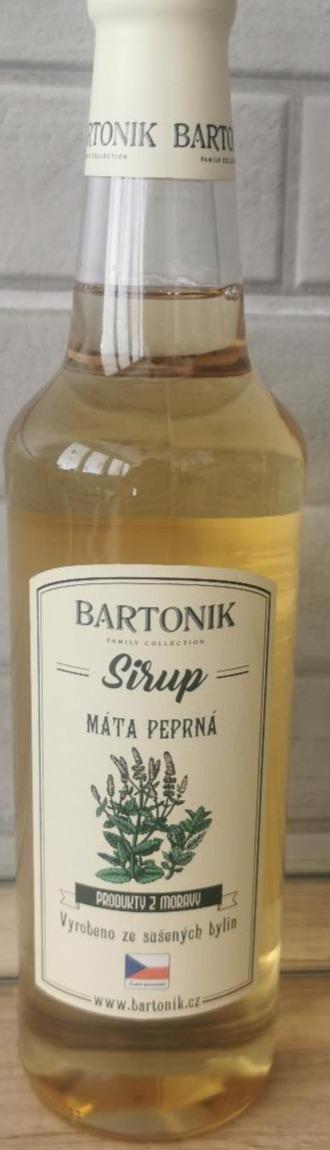 Fotografie - Sirup Máta peprná Bartonik