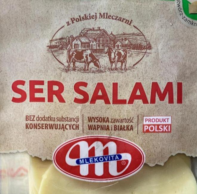 Fotografie - Ser Salami plastry Mlekovita