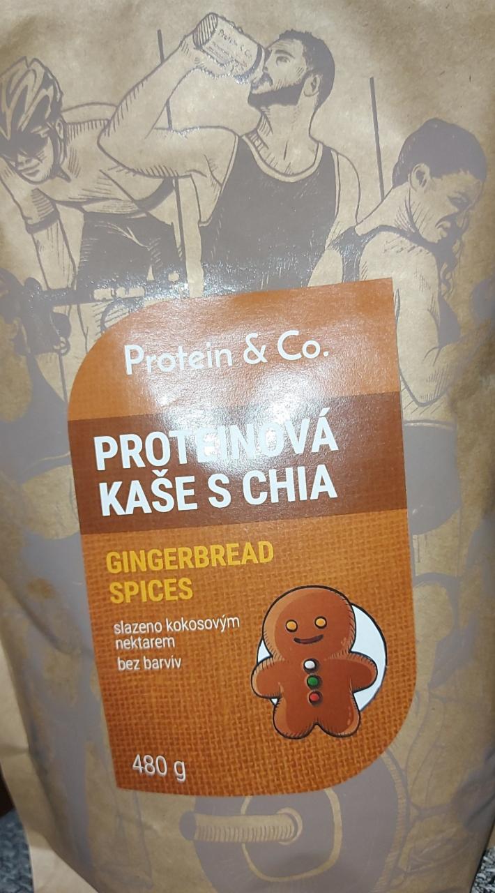 Fotografie - Proteinová kaše s chia Gingerbread spices Protein & Co.