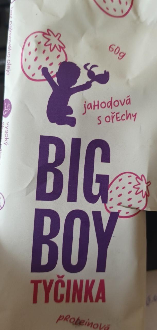 Fotografie - Proteinova tycinka jahodova s orechy Big Boy