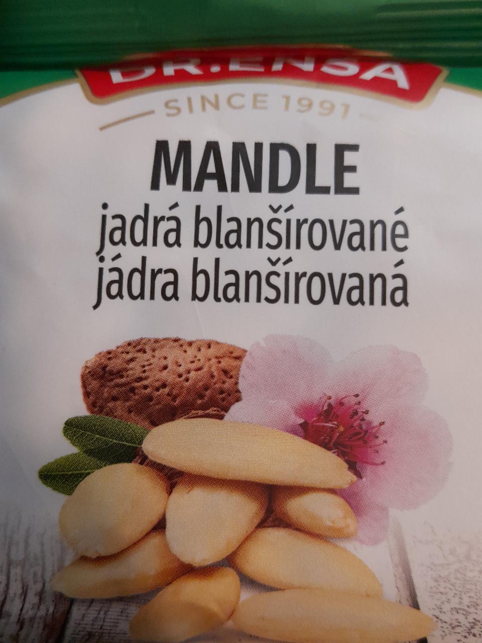 Fotografie - Mandle jadrá blanšírované Dr.Ensa