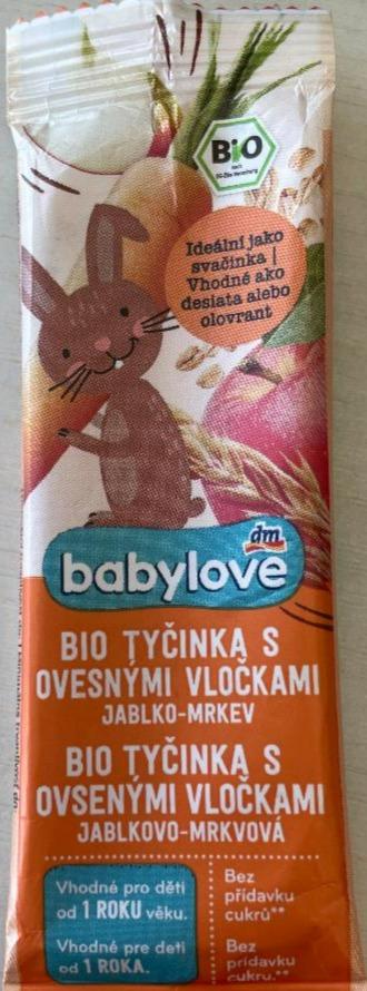 Fotografie - Bio tyčinka s ovesnými vločkami Jablko - Mrkev Babylove