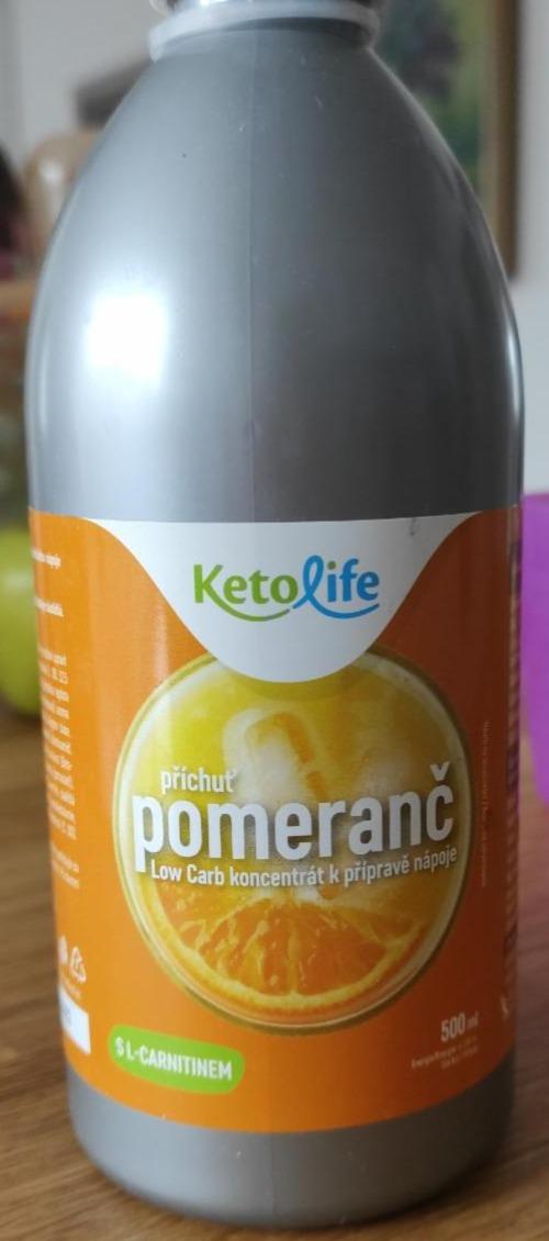 Fotografie - Low Carb sirup příchuť pomeranč KetoLife