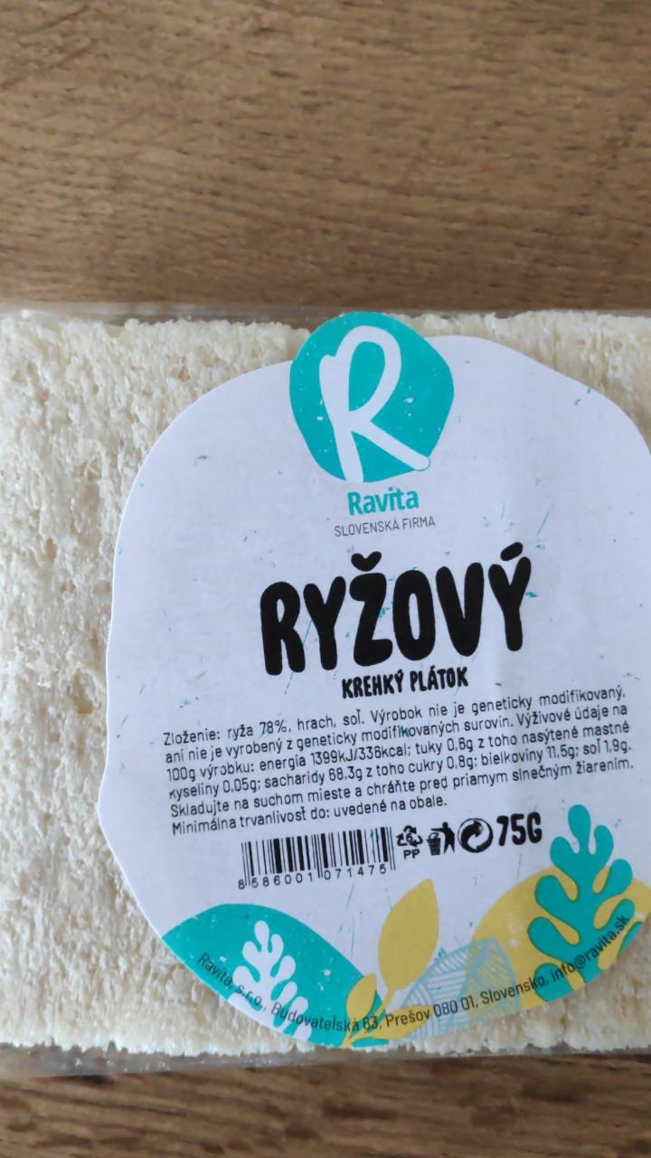 Fotografie - Ryžový krehký plátok RAVITA