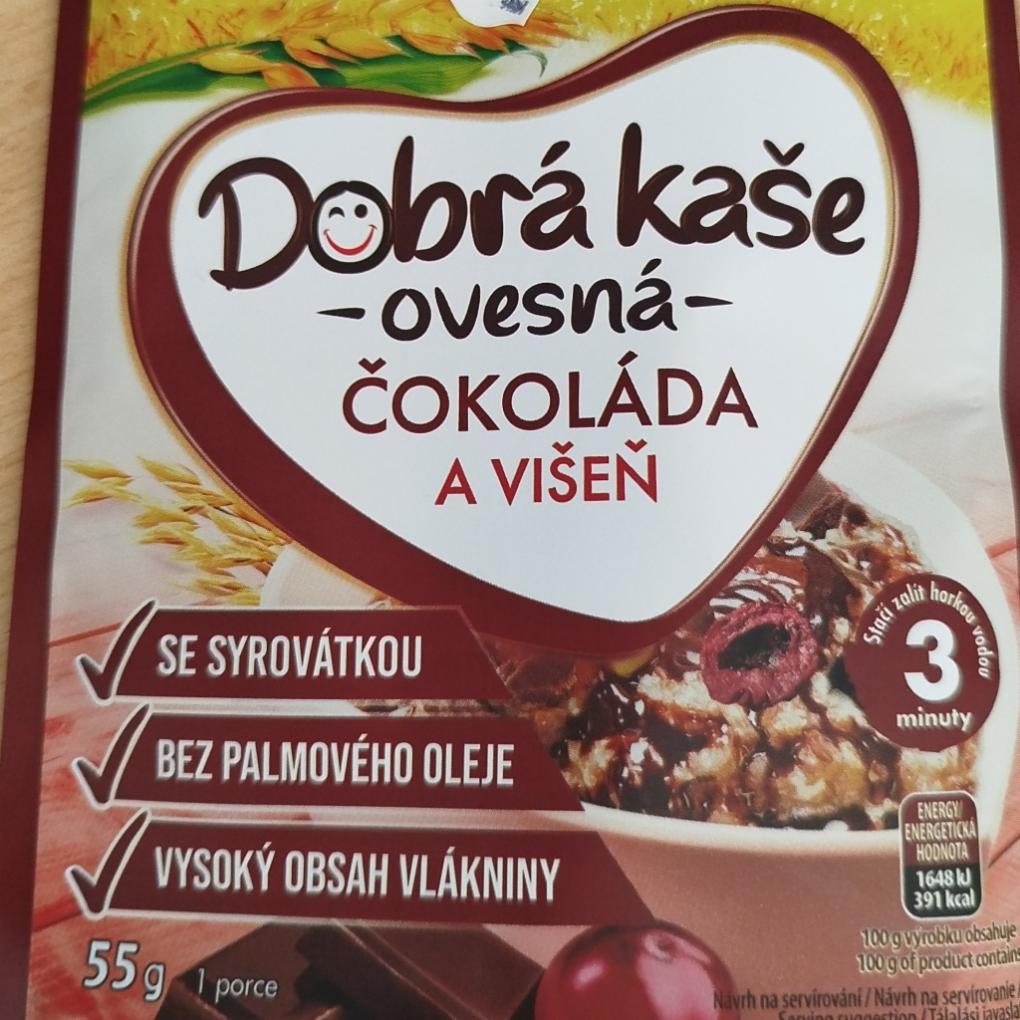 Fotografie - Dobrá kaše ovesná čokoláda a višeň Bonavita