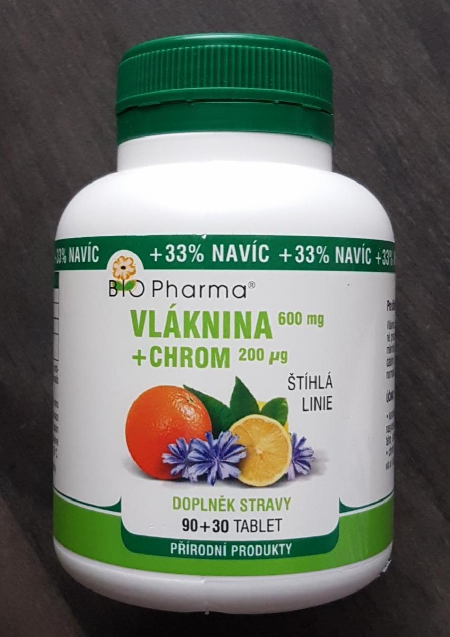 Fotografie - Vláknina 600mg + Chrom 200mcg Bio Pharma