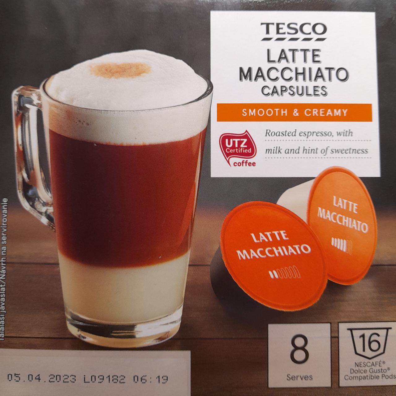 Fotografie - Latte Macchiatto capsules Tesco