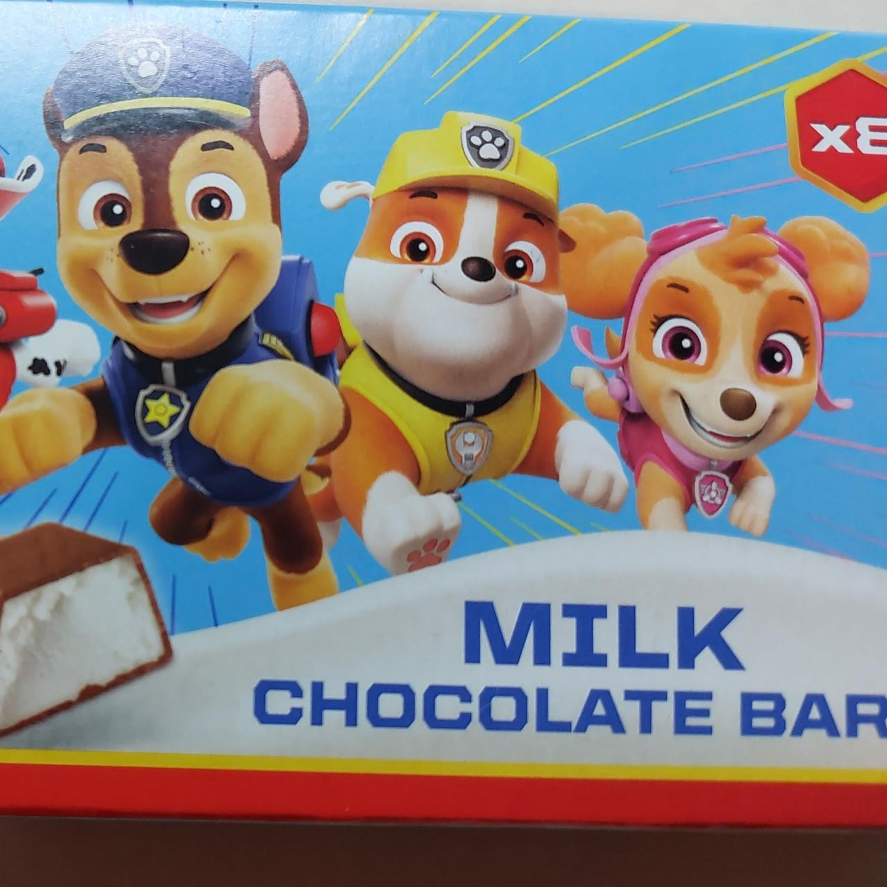 Fotografie - Milk chocolate bars Paw Patrol