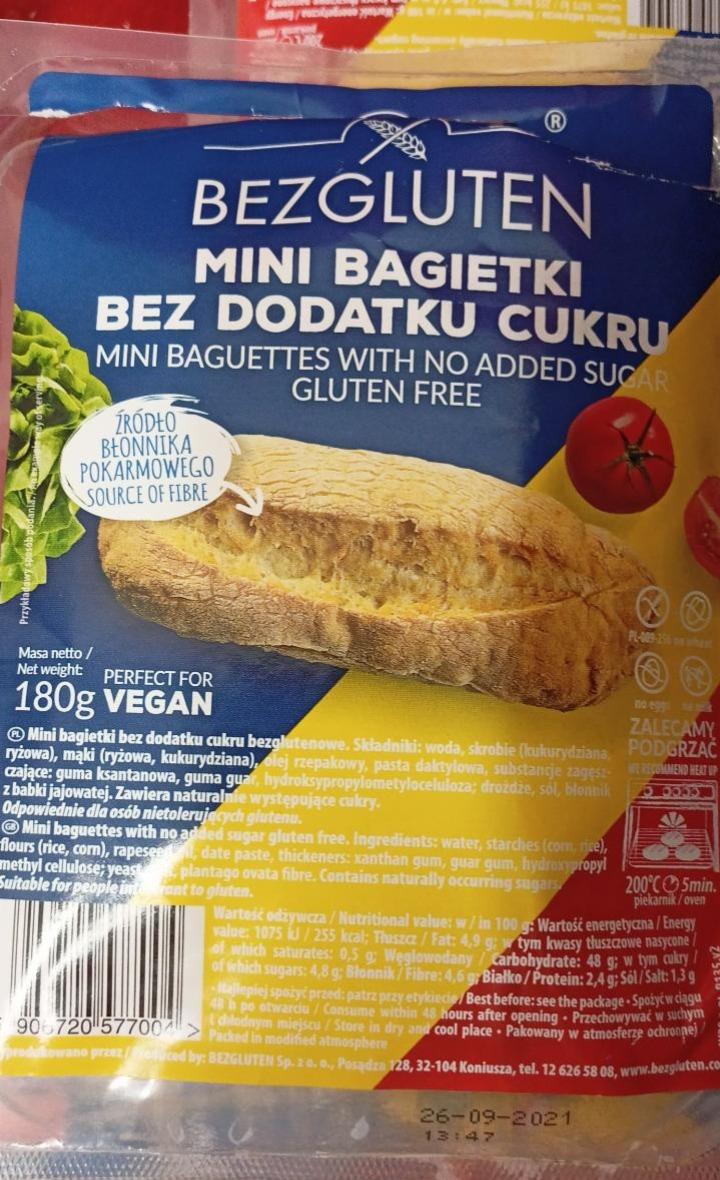 Fotografie - Bezgluten Mini Bagietki bez dodatku cukru