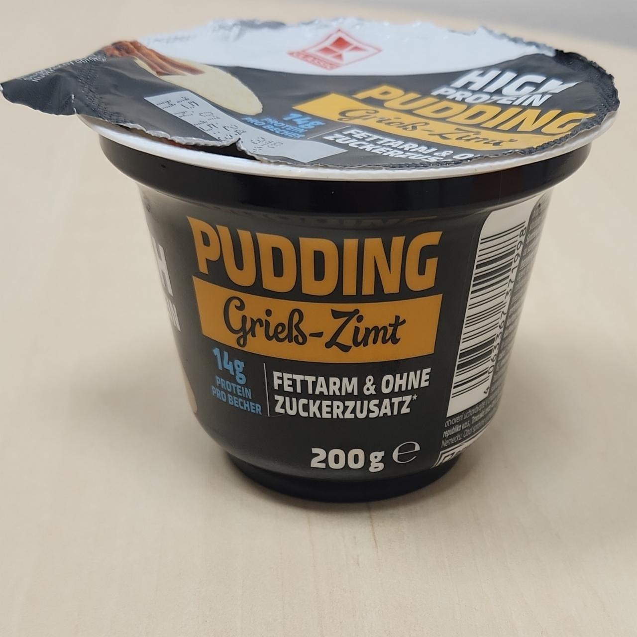 Fotografie - High protein pudding Grieß -Zimt K-Classic