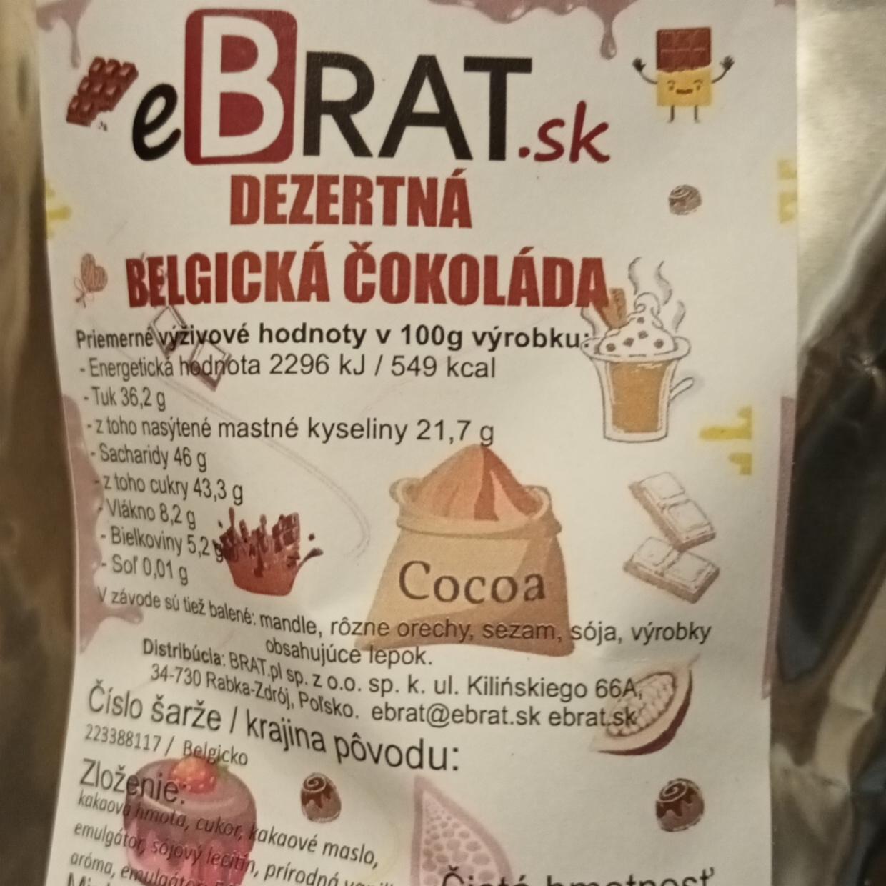 Fotografie - Dezertná belgická čokoláda eBrat.sk