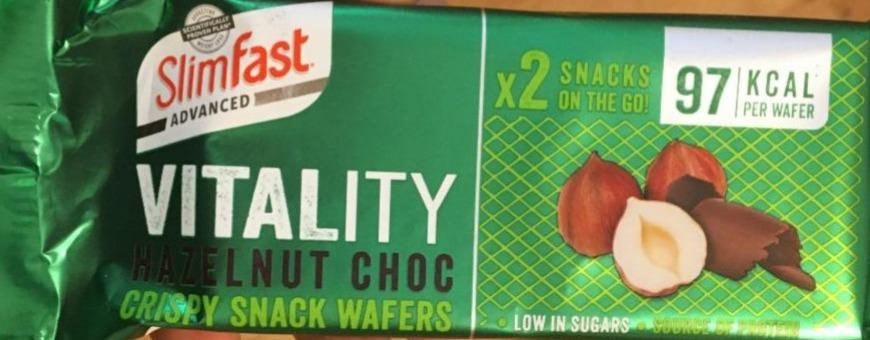 Fotografie - crispy snack wafers hazelnut choc Vitality Simfast