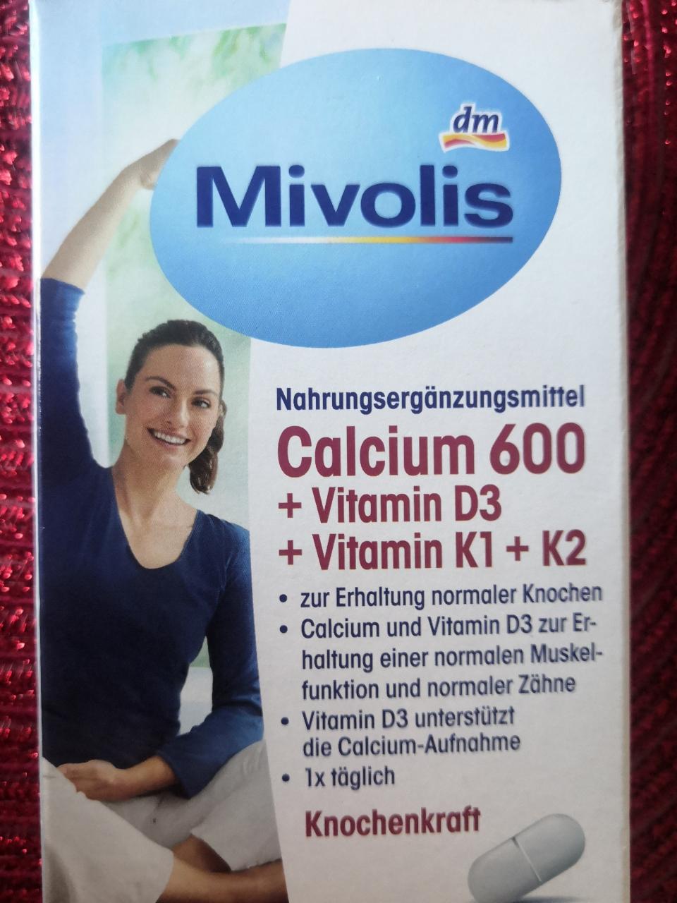 Fotografie - Mivolis Calcium 600 + D3 + K1 + K2 