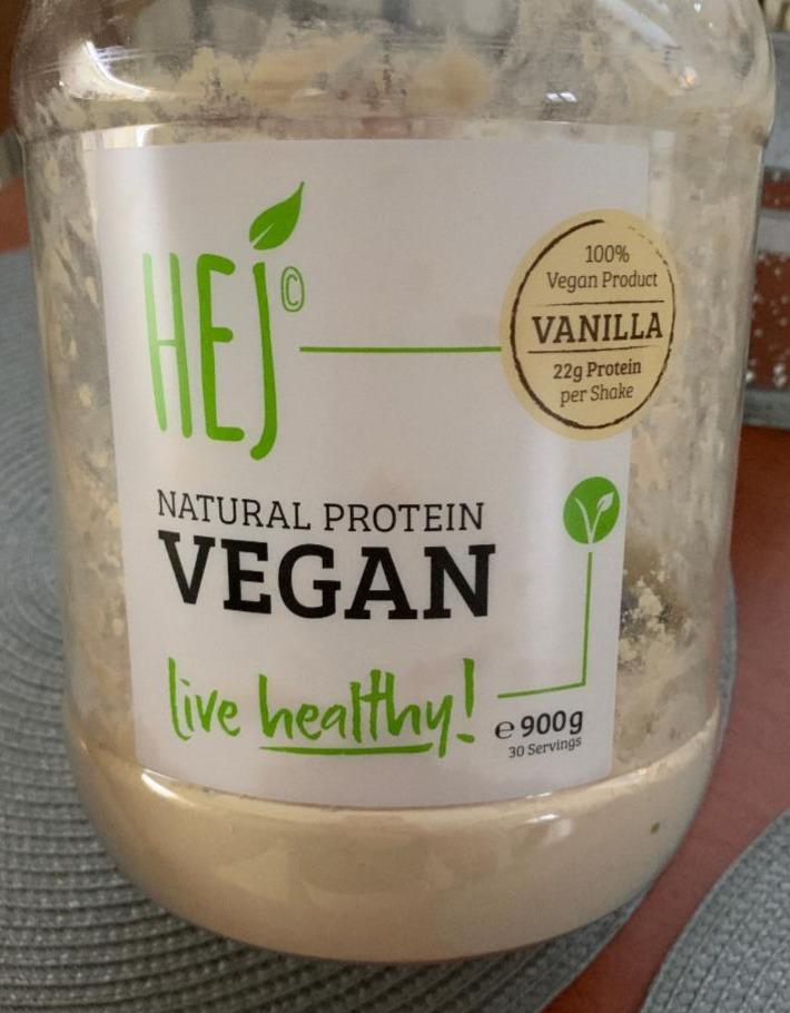 Fotografie - Natural Protein Vegan Vanilla Hej