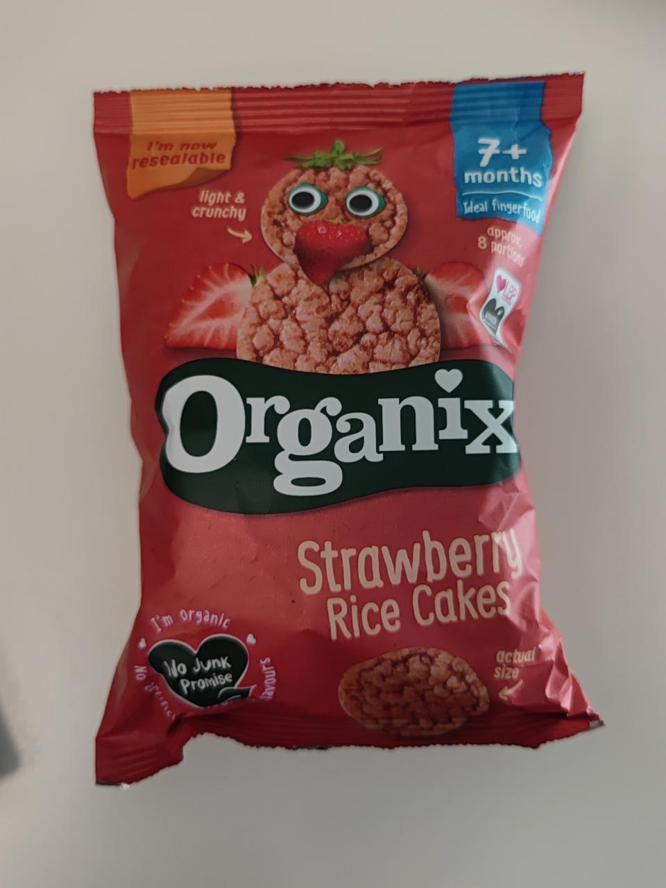 Fotografie - Organix Strawberry Rice Cakes