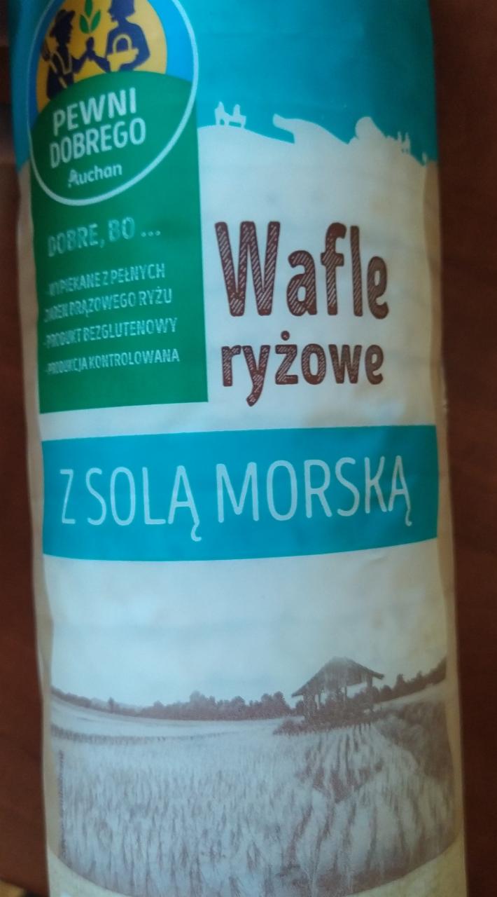 Fotografie - Wafle ryżowe z solą morską Auchan